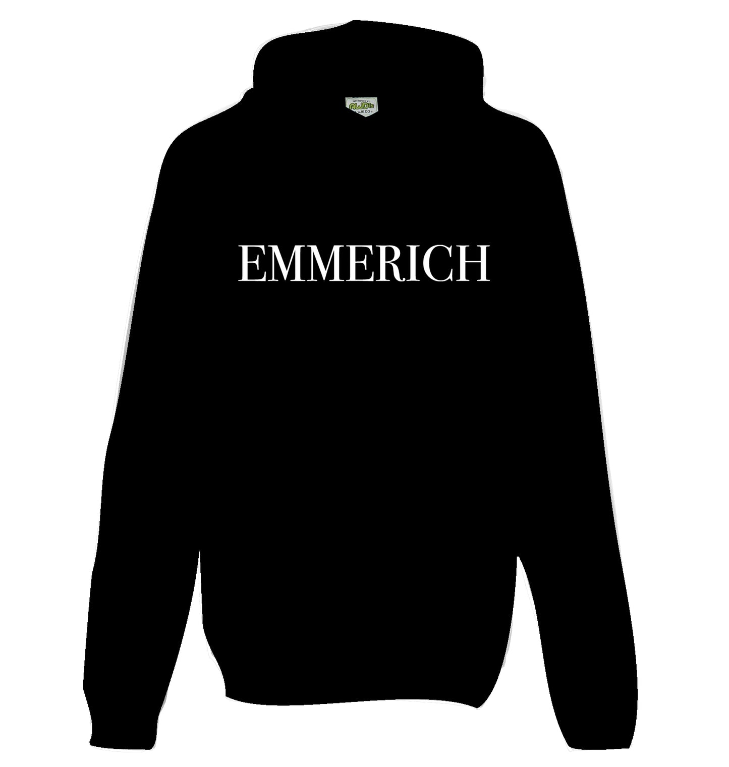 EMMERICH LOGO HOODIE WHITE PRINT