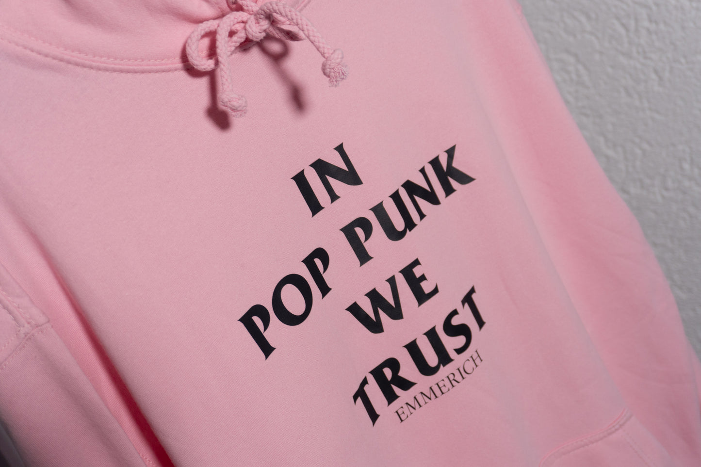 IN POP PUNK WE TRUST HOODIE BLACK PRINT