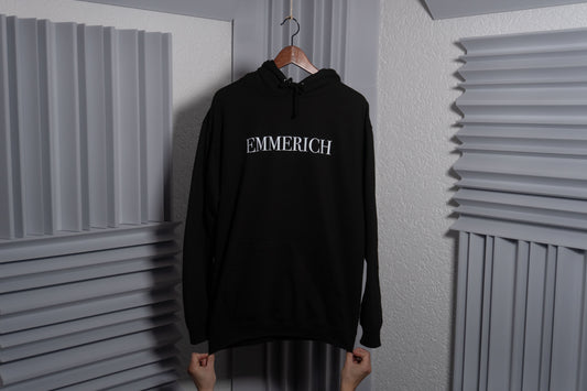 EMMERICH LOGO HOODIE WHITE PRINT