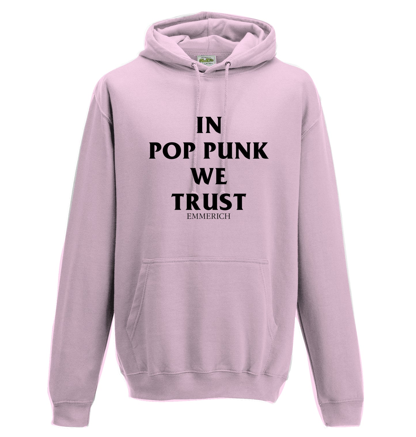 IN POP PUNK WE TRUST HOODIE BLACK PRINT